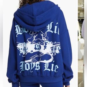 RARE Boys Lie Navy Hoodie One Size NWT Perfect Condition